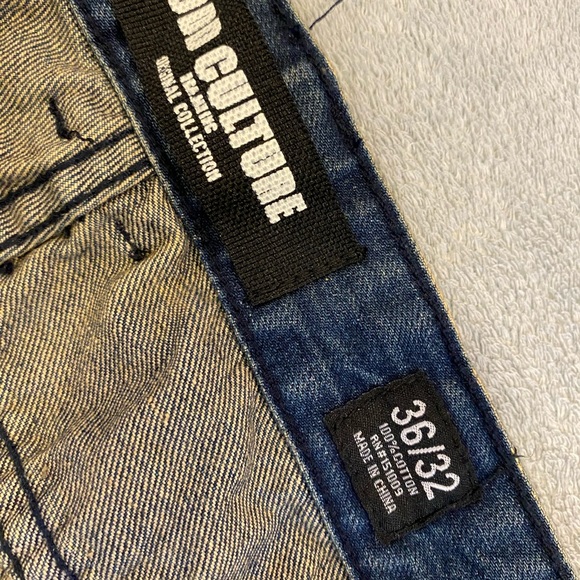 NWT Odd Culture Jeans Distressed Size 36x32 Medium Wash Denim Blue New - Picture 8 of 13